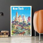 affiche vintage états-unis
