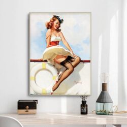 affiche vintage femme