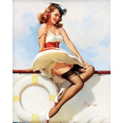 affiche vintage femme