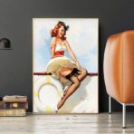 affiche vintage femme