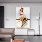 affiche vintage femme