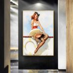 affiche vintage femme
