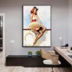 affiche vintage femme