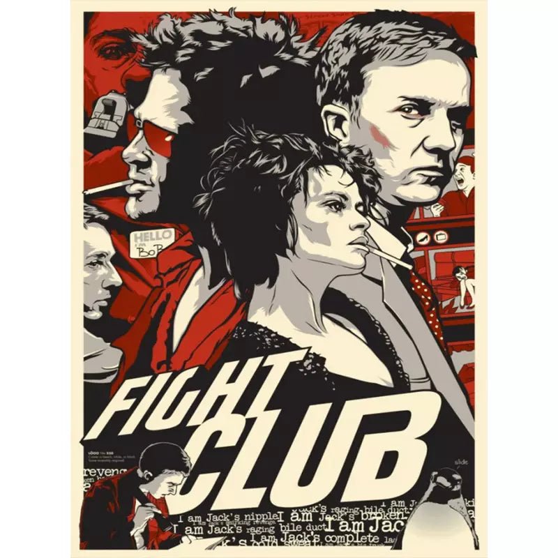 affiche-vintage-fight-club_2 affiche vintage fight club