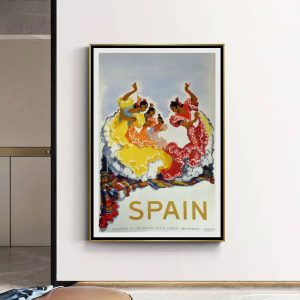 affiche vintage flamenco