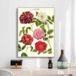 affiche vintage fleur
