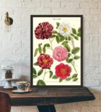 affiche vintage fleur