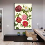 affiche vintage fleur