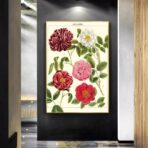 affiche vintage fleur