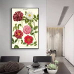 affiche vintage fleur