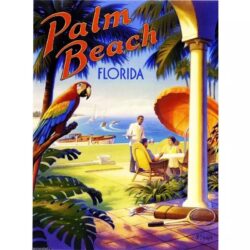 affiche vintage floride