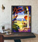 affiche vintage floride