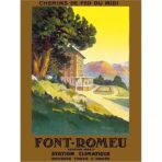 affiche vintage font remeu