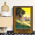 affiche vintage font remeu