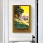 affiche vintage font remeu