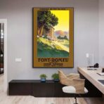 affiche vintage font remeu