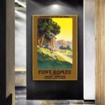 affiche vintage font remeu