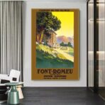 affiche vintage font remeu