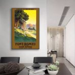 affiche vintage font remeu