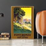 affiche vintage font remeu