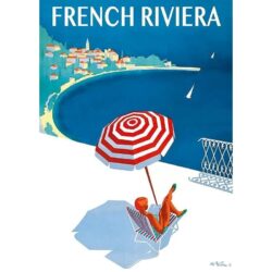 affiche vintage french riviera
