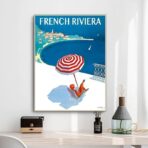 affiche vintage french riviera