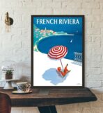 affiche vintage french riviera