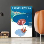 affiche vintage french riviera