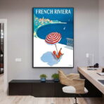 affiche vintage french riviera