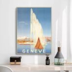 affiche vintage geneve