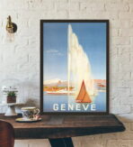 affiche vintage geneve