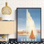 affiche vintage geneve