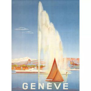 affiche vintage geneve