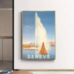 affiche vintage geneve