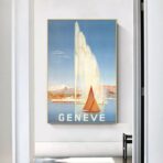 affiche vintage geneve
