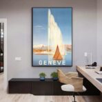 affiche vintage geneve