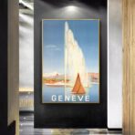 affiche vintage geneve