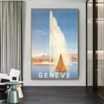 affiche vintage geneve