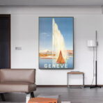 affiche vintage geneve