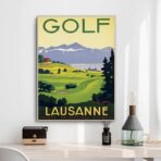 affiche vintage golf