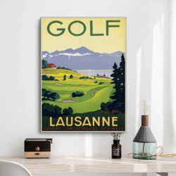 affiche vintage golf
