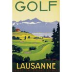 affiche vintage golf