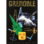 affiche vintage grenoble