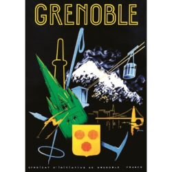 affiche vintage grenoble