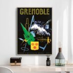 affiche vintage grenoble