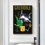 affiche vintage grenoble
