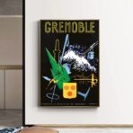 affiche vintage grenoble