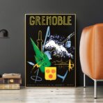 affiche vintage grenoble
