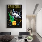 affiche vintage grenoble