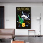 affiche vintage grenoble